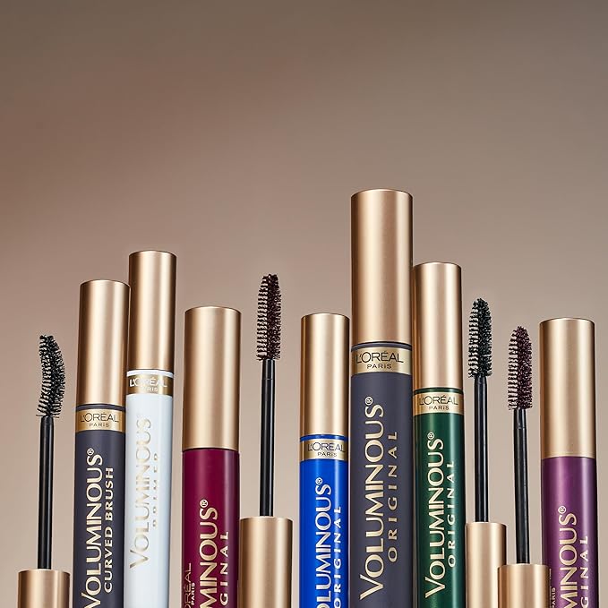 L'Oreal Paris Makeup Voluminous Original Volume Building Mascara, Blackest Black, 0.28 fl; Oz, 1 Count