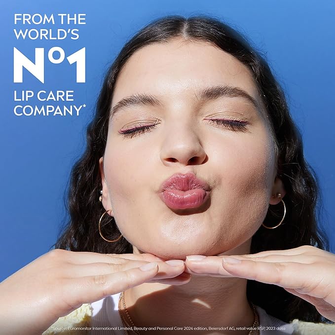 NIVEA Smoothness Lip Care, Sunscreen Lip Balm with SPF 15 Broad Spectrum, Shea Butter, Nourishing Oils and Vitamin C & E, 3-in-1 Moisture, Repair and Sunscreen, 0.17 Oz Stick, Pack of 4