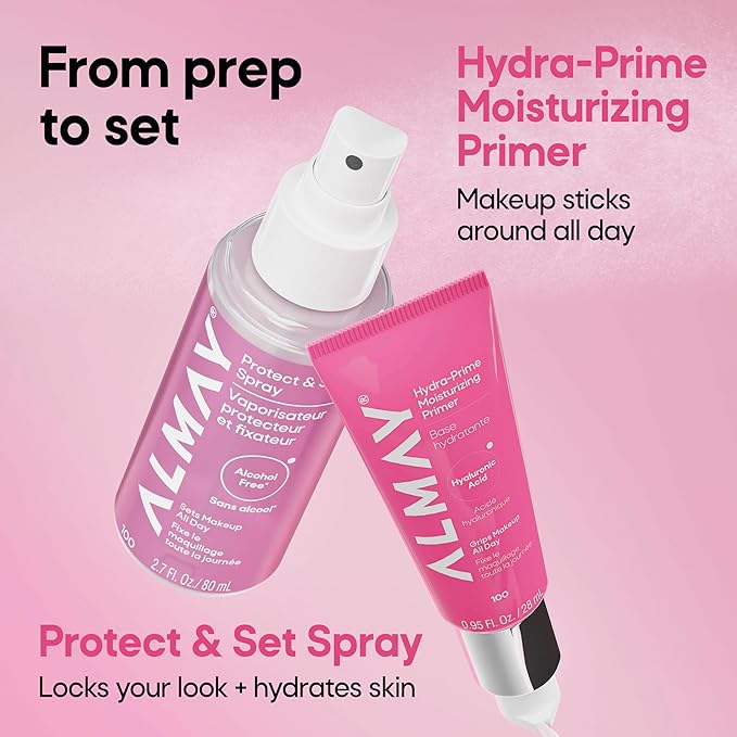 Almay Hydra-Prime™ Moisturizing Primer, Hydrating, Long-Lasting Makeup, Cruelty-Free, Skin-Smoothing, 100, 0.95 fl oz