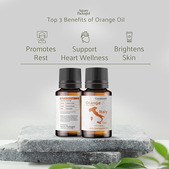 Orange Essential Oil - Direct from Citrusmade in Sicily- Aceite de Naranja Dulce for Home Care, Skincare $ Aromatherapy - Premium Therapeutic Grade (22lbs)