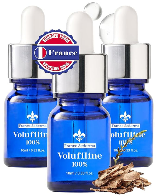 Volufiline™ Booster Serum [3-Pack Best Value] (10ml x 3 = 30ml) – Sederma France Cosmetic Active | Plump-Looking Care for Face Neck Décolleté Body | DIY Mix-In Oil-Essence
