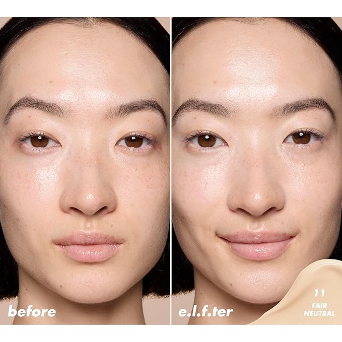 e.l.f. Soft Glam Satin Concealer, Medium Coverage For Blemishes & Under-Eye, Crease-Resistant, Long Lasting, Vegan & Cruelty-Free, 11 Fair Neutral