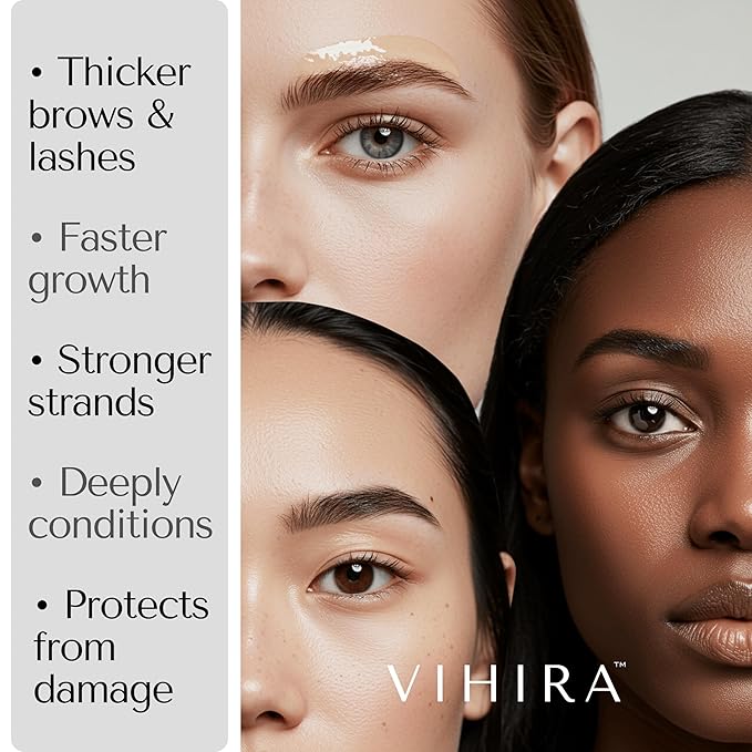 Vihira Organic Golden Castor Oil (16oz | Premium Grade), True Cold Pressed, 100% Pure, Extra Virgin, Hexane Free, for Hair Growth, Eyelash, Eyebrow, Skin, Belly Button, Muscle & Wellness.