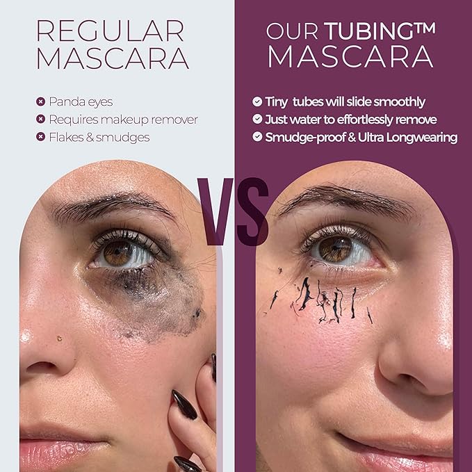 Blinc Original Tubing Mascara – Natural Tint-Like Length & Definition, Longwear, Smudge & Flake Proof, Washable, Sensitive Eyes Safe, Vegan, Cruelty-Free