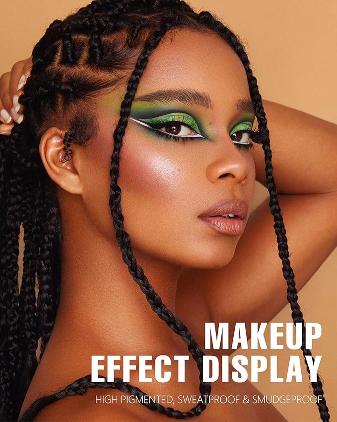 Green Eyeshadow Palette Green Eye Shadow for Women Long Lasting Makeup Pigmented & Ultra Blendable Matte Eyeshadows, 9Green