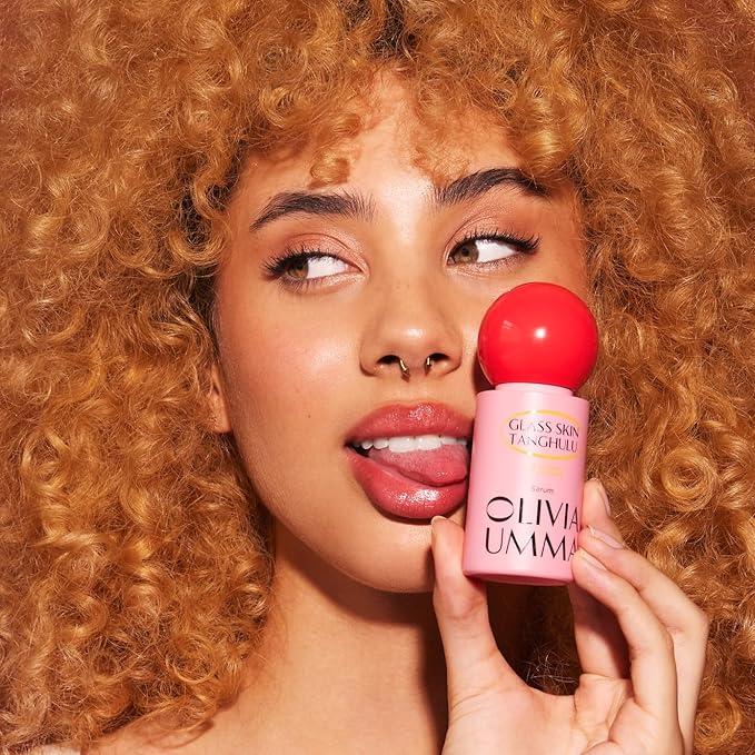 Olivia Umma Glass Skin Tanghulu Strawberry & Tangerine Serum – Anti Aging Korean Face Serum with Niacinamide & Vitamin C, B, A, E – Brightening & Hydrating Korean Skin Care for Face – 40ml