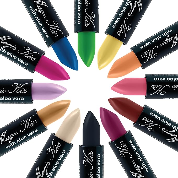 Magic Kiss Color Changing Matte Lipstick set, Long Lasting Nutritious Lips Moisturizer Magic Temperature Color Change Lip Balm with Aloe Vera PH Lipstick MADE IN USA (2 Pack - Gold & Purple)