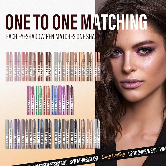 Jolilab Eyeshadow Stick Set, 6 Colors Matte Professional Bright-Colored Contouring and Highlight Eyeshadow Stick, Cream Waterproof Long Lasting High Pigmented Eye Shadow. (6, Set B)