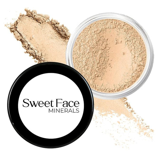 WARM FOUNDATION- Most Neutral Shade (30g Full Size Sifter Jar) – Matte Mineral Foundation – Buildable Coverage, Soft Finish Loose Powder Makeup – SPF 30