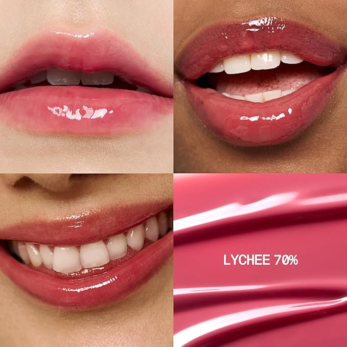 fwee 3D Voluming Gloss 70% (Rich) | Lychee 70% | High Shine, Non-Sticky Lip Gloss for Makeup | Long-Lasting, Moisturizing Gel Formula | 30%, 70% Pigment Options | Stocking Stuffers | 5.3g