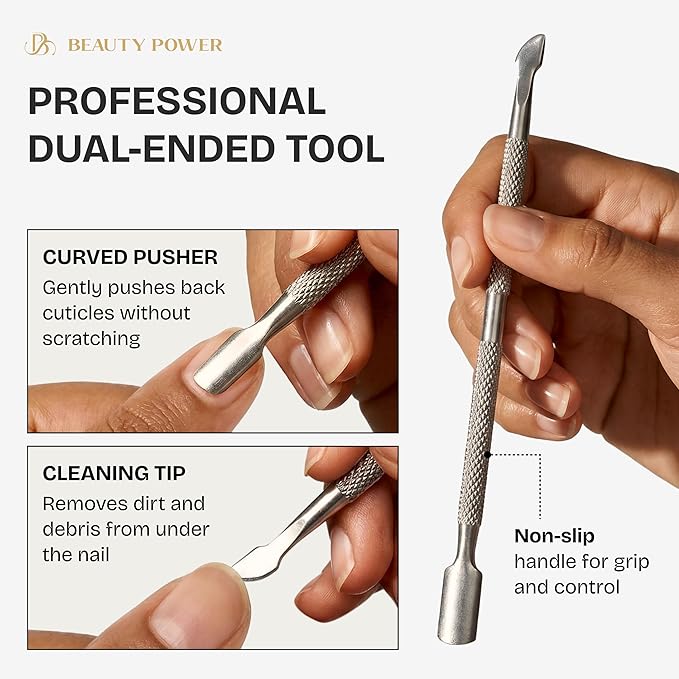 9 in 1 Professional Manicure Pedicure Set - Stainless Steel Nail Clippers, Nano File, Cuticle Nipper, Scissors, Tweezers, Travel PU Leather Case for Men & Women - Gift Ready New (Pink)