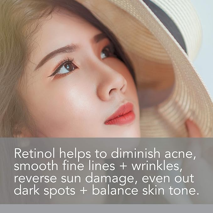 Pure Body Naturals Retinol Moisturizer, 1.7 Ounces - Moisturizing Retinol Cream for Face, Age Defying Eye Cream for Wrinkles and Lines with Hyaluronic Acid, Shea Butter, and Jojoba Oil