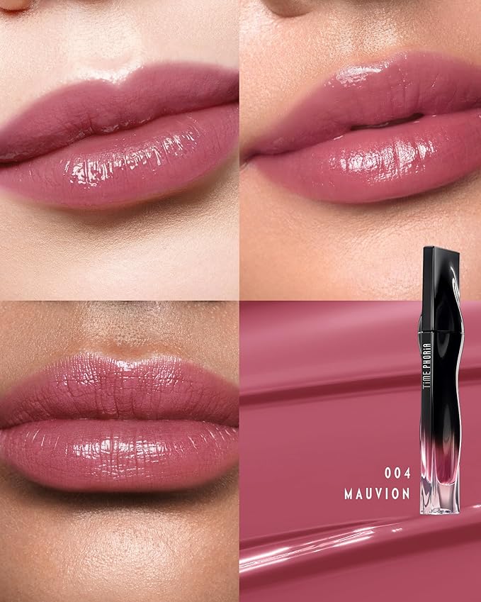 STELLAR DUST LIP STAIN-Waterproof and Transferproof Lip Tint For Women, Glossy Finish Lip Gloss, Lightweight High Coverage, Long Lasting, Stocking Stuffers For Teen Girls (004 Mauvion)