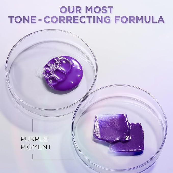 L’Oreal Paris Sulfate Free Brass Toning Purple Conditioner for Blonde, Bleached, Silver, or Brown Highlighted Hair, EverPure, 23 Fl Oz (Packaging May Vary)