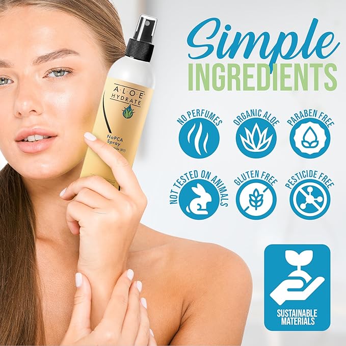 NaPCA Moisturizer Facial Mist; 2X Value Refill. Sodium PCA in Aloe vera Spray. Hydrating Face Mist & Toner - Lightweight Feel - Refresh, Sooth, Restore - Dry, Oily, Sensitive, Acne Prone Skin(500ml)