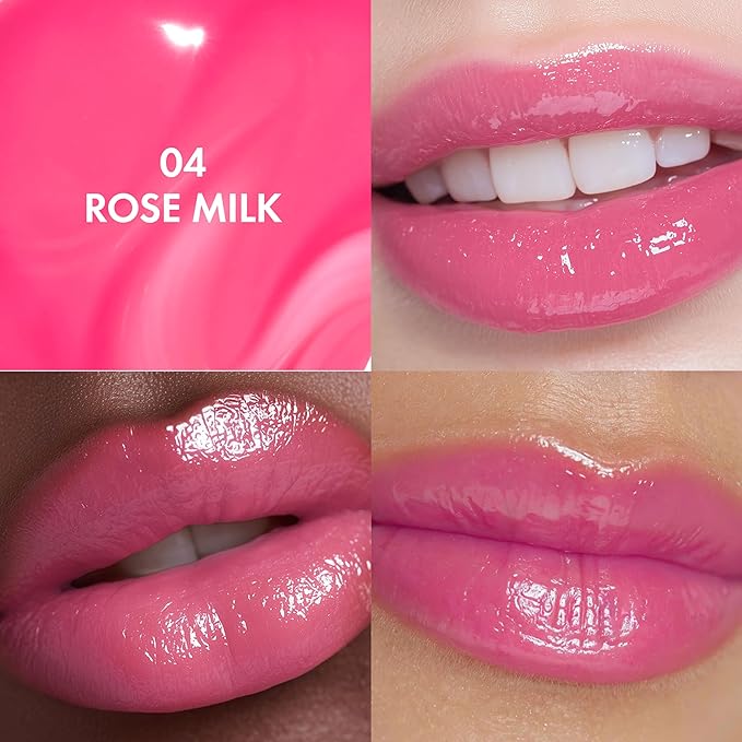 Amuse Seoul Jel-Fit Tint (04 Rose Milk) | Korean Jelly Lip Tint, Long-Lasting Lip Stain, Hydrating & Glossy, Hyaluronic Acid for Smooth Moisturized Lips, High Pigmentation, Vegan