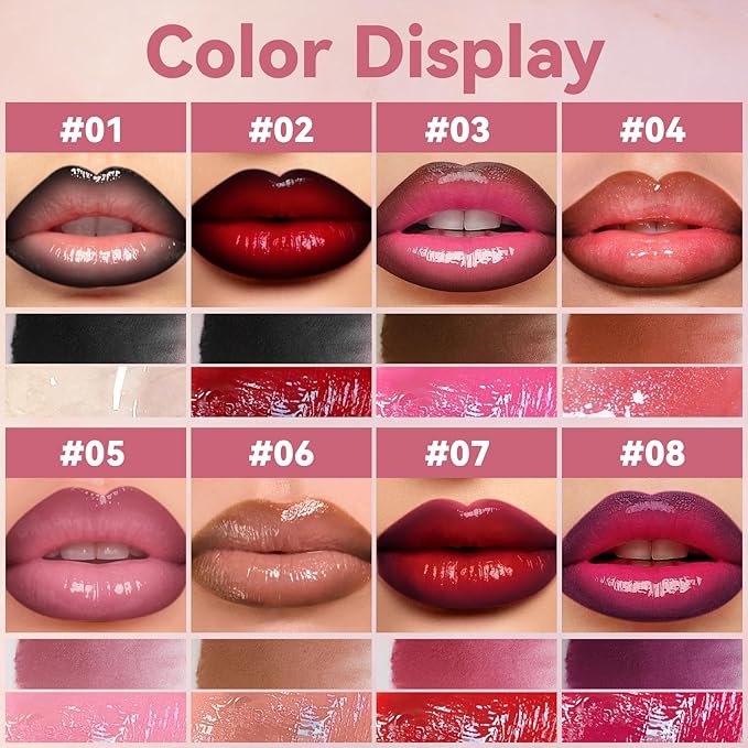 Lip Liner Gloss Lip Combo Set, 2 in 1 Lip Duo Natural Nude Lip Liner Lipstick Glossy Nourishing Coral Dew Gloss Lip Kit,Smooth Quick Fuller Plumping Juicy Lip Makeup for Women04#Mellow Papaya
