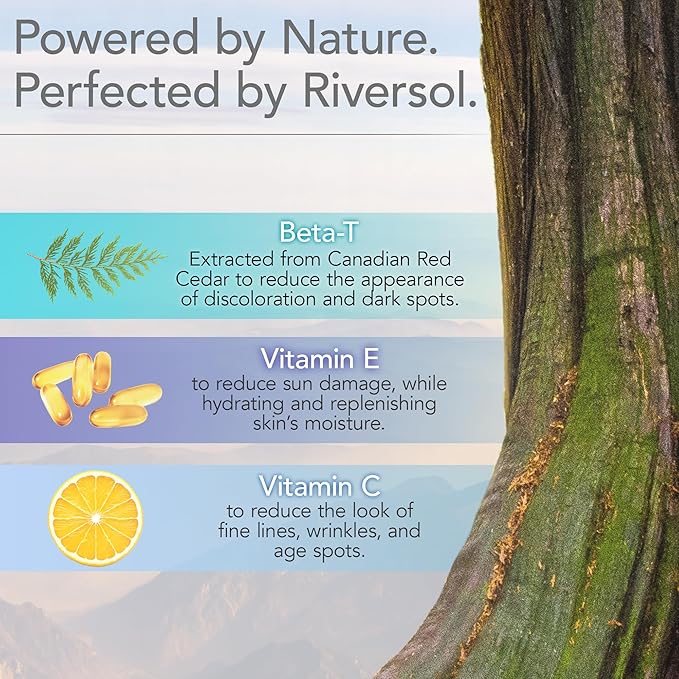 Riversol Anti-Aging Face Serum | Dermatologist-Developed w/Vitamin C | Brightens Skin & Corrects Dark Spots | Reduces Wrinkles & Sun Damage | Sensitive Skin Safe | 2 fl oz