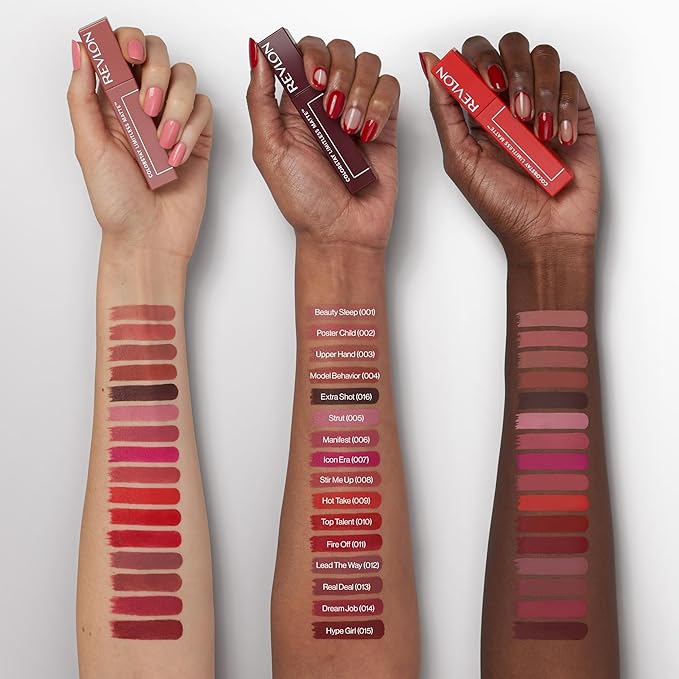 Revlon ColorStay Limitless Matte Liquid Lipstick, Vegan Formula, No-Budge, Longwear Lip Color, Long Lasting, Lightweight/Comfortable, Waterproof, 012 Lead The Way, 0.17 fl oz