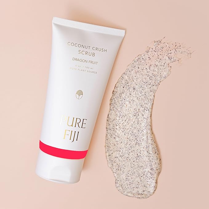 Pure Fiji Coconut Crush Scrub, Dragon Fruit (6oz/180ml)