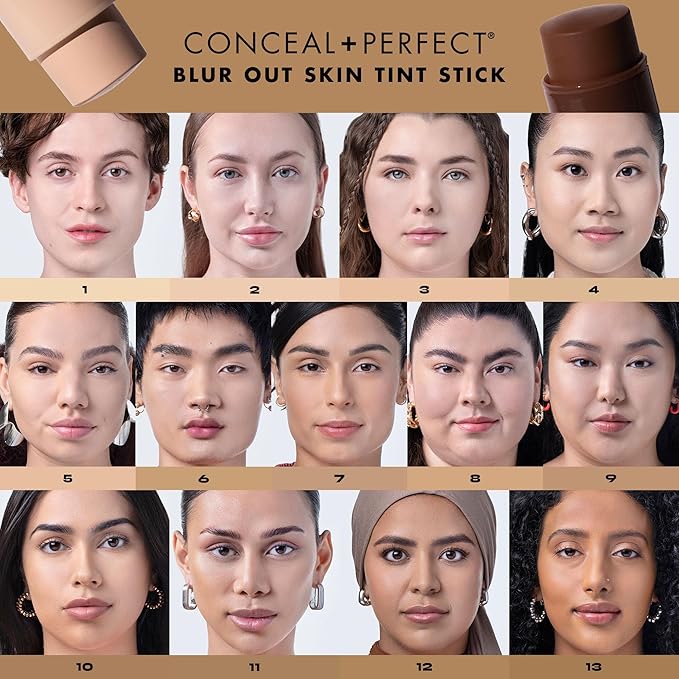 Milani Conceal + Perfect - Skin Tint Stick, Blur Out Tinted Moisturizer Makeup, Shade 14