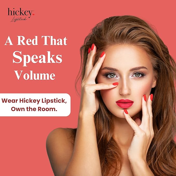 Hickey Lipstick Walk of Shame & Mile High Organic Lipstick Refills - Long Lasting Lipstick for Women - Moisturizing Shades in Hot Pink & Perfect Red, Gluten-Free & Vegan with Highly Pigmented