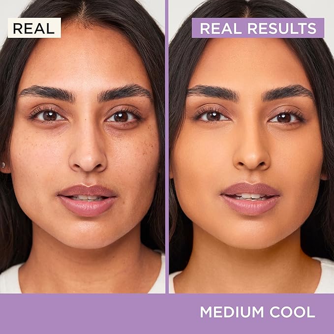 HALEYS Re-wind Blurring Full Coverage Concealer, Medium Tan - Warm, Cream, 1 oz