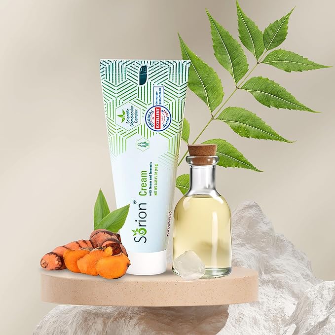 Sorion Cream for Comforting Dry Skin with Coconut Oil, Neem, Turmeric and Vitamin E - Travel-Size Version