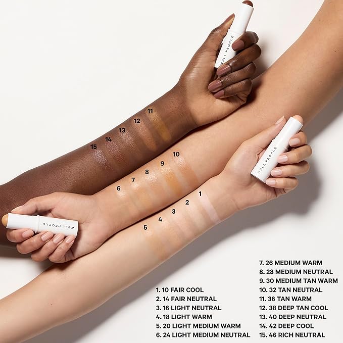 Well People Supernatural Complexion Stick Foundation + Concealer, Buildable, Light-to-Medium Coverage, Soft Matte Finish, Lightweight + Hydrating, Multi-Use, Vegan & Cruelty-Free, 16 Light Neutral