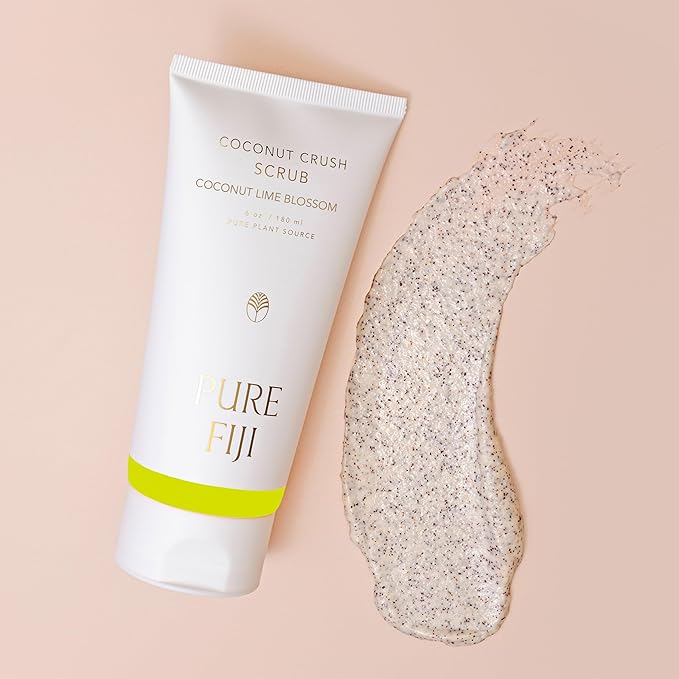 Pure Fiji Coconut Crush Scrub, Coconut Lime Blossom (6oz/180ml)