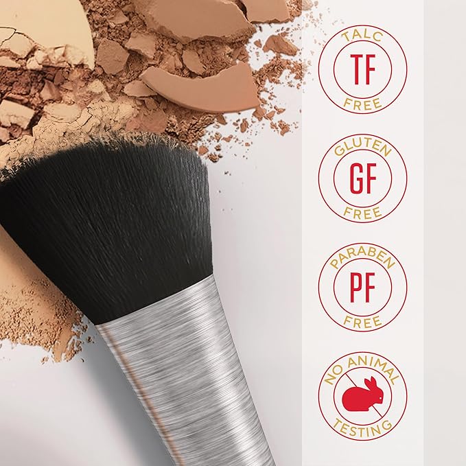 MIRABELLA - Invincible for All Pure Press Foundation, HD-Finish Pressed Powder, Buildable Mineral Pressed Powder Compact with Jojoba & Triglyceride, Age-Defying Makeup for All Skin Types, Medium M10