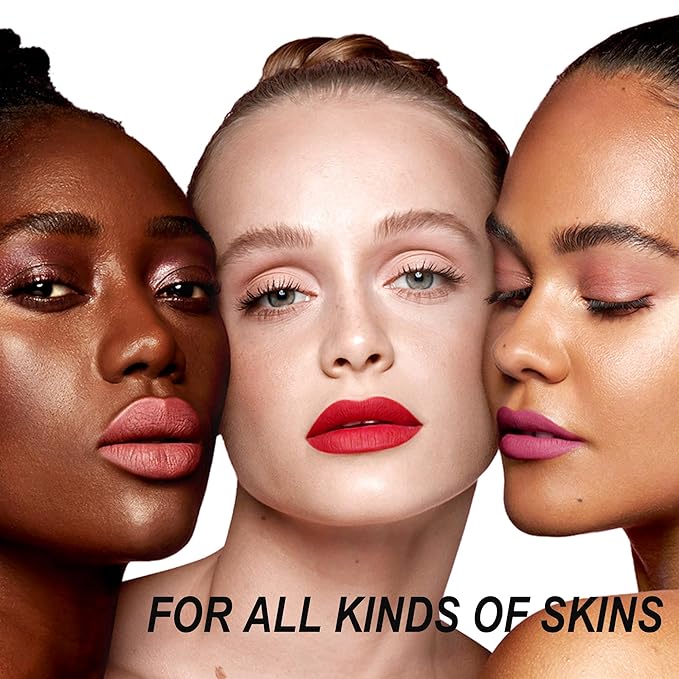 Dark Red Lipstick Long Lasting, Matte Liquid Lipsticks for Women Non Transfer Smudgeproof Smooth and Easy to Appy Cruelty Free Lip Color,M55 Dusty Rose
