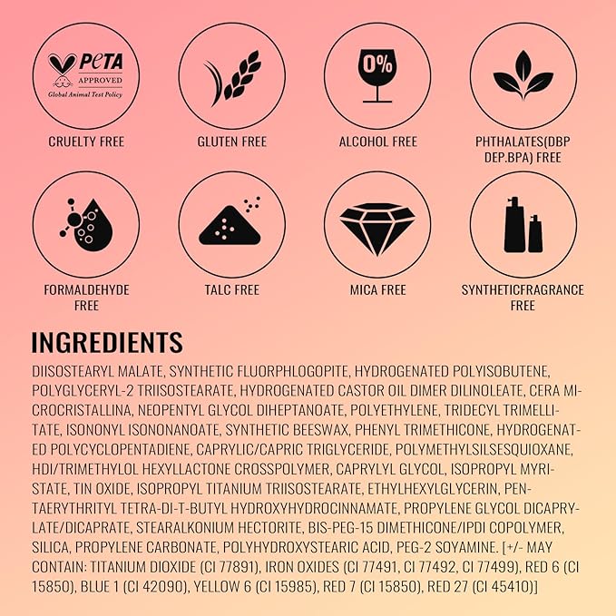 Oulac Light Pink Lipstick for Women with Metallic 3D Shine Lightweight Hydrating Formula, High Impact Lip Color, Vegan Beauty, Full Coverage Lip Makeup, Christmas Gifts for Women, Baby Angel(13)
