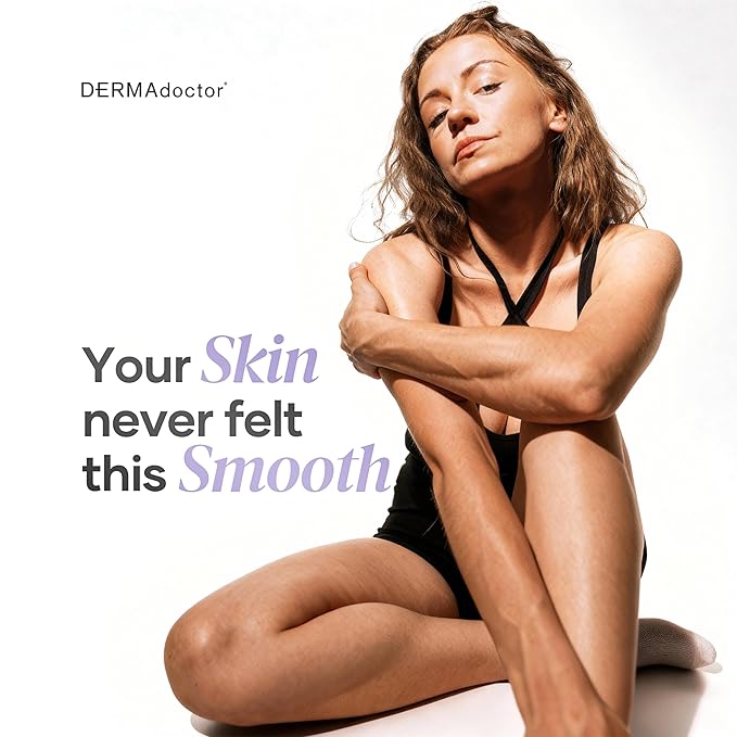 DERMAdoctor KP Bump Eraser Body Scrub with 10% AHAs + PHAs for Keratosis Pilaris, Dry, Rough, and Bumpy Skin, Dermatologist Formulated Exfoliating Body Scrub with Glycolic and Lactic acids - 16 Fl oz