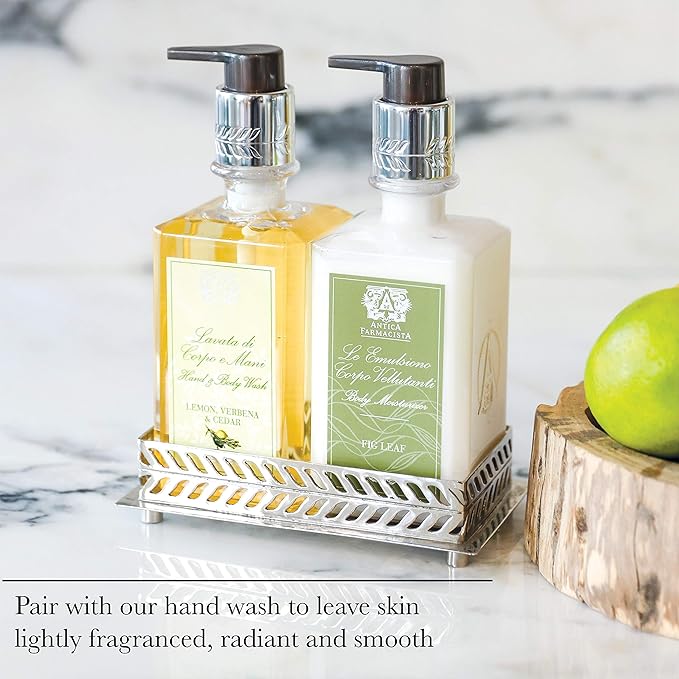 Antica Farmacista Body Moisturizer - Scented Moisturizing Lotion with Aloe Vera, Green Tea & Sweet Almond Oil - Luxury Gift for Any Occasion - Lemon, Verbena & Cedar, 10 fl oz