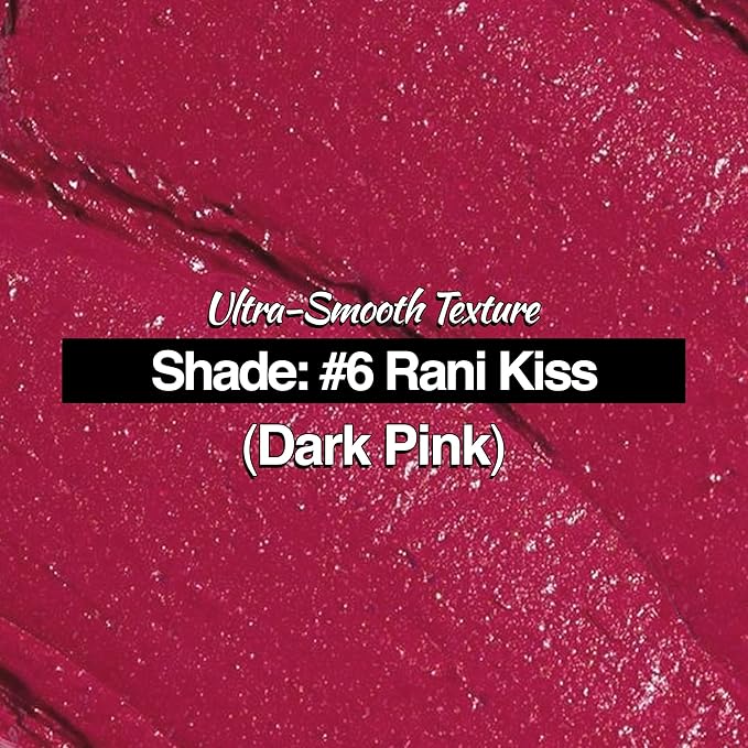 NOURISH MANTRA Creamy Matte Lipstick - Rani Kiss | Non-drying, Highly Pigmented Lipstick | Matte Finish | Enriched with Castor Oil & Vitamin E | 4 g