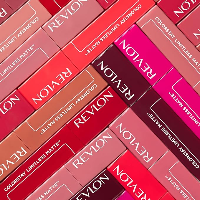 Revlon ColorStay Limitless Matte Liquid Lipstick, Vegan Formula, No-Budge, Longwear Lip Color, Long Lasting, Lightweight/Comfortable, Waterproof, 005 Strut, 0.17 fl oz