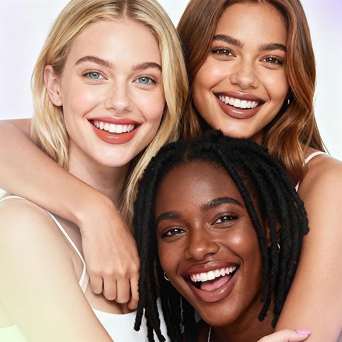 Glam Code Tinted Lip Balm Trio, Moisturizing Lipstick with Shea Butter, Hydrating Lip Makeup Set for Women & Girls, Vegan Formula, Cream Finish, Cruelty-free (3-Count, 02)