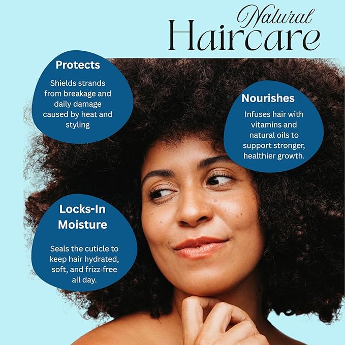 Emuulé Curls - Hair and Scalp Oil, 2 oz, Deep Moisturizer with Avocado and Pumpkin Seed Oil. 100% Natural Ingredients, Sustainable Glass Bottle (2 Ounce, Unscented)