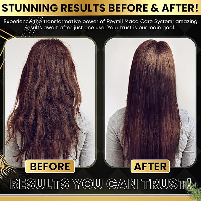 REYMIL Collagen Hair Mask - Deep Conditioning Treatment with Argan Oil - Repairs Dry & Damaged Hair, Softens & Adds Shine, and Fights Frizz - For All Hair Types - 500ml / 16.9 oz