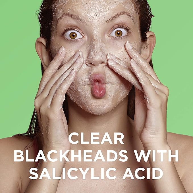 St. Ives Blackhead Clearing Face Scrub, Clears Blackheads & Unclogs Pores, Green Tea & Bamboo, Salicylic Acid Acne Treatment Facial Scrub, Moderate Exfoliator Skin Care with Natural Exfoliants 6 oz