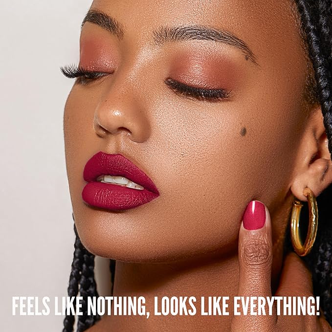 Mynena Maroon Red Matte Liquid Lipstick | Long-Lasting Comfort | Smudge-Proof Transfer-Resistant | Vegan & Cruelty-Free | Full Coverage Non-Drying True Pigment | All-Day Wear Lip Color | Claret