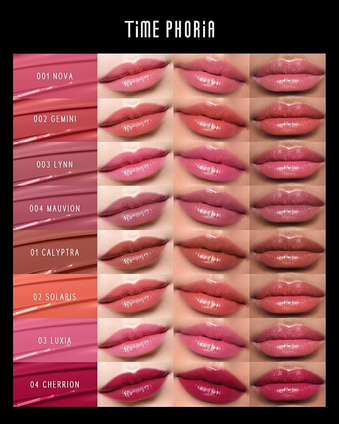 STELLAR DUST LIP STAIN-Waterproof and Transferproof Lip Tint For Women, Glossy Finish Lip Gloss, Lightweight High Coverage, Long Lasting, Stocking Stuffers For Teen Girls (08 RUBION)