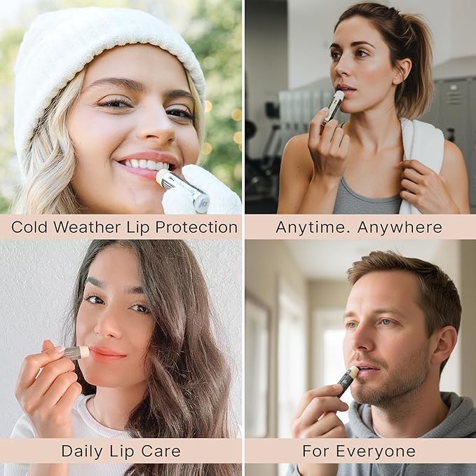 USDA Organic Lip Balm - USA Made with Natural Ingredients - 12-Pack (6 flavors) – Beeswax, Coconut Oil, Vitamin E – Moisturizing Chapstick for Dry, Cracked Lips – Lip Care Gift Set