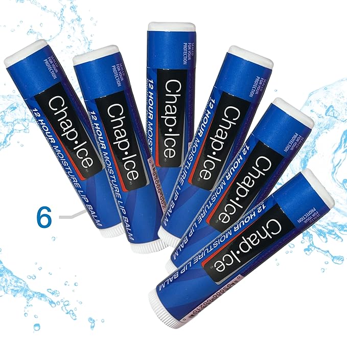 Moisturizing Lip Balm SPF 15 – 6 Pack Lip Balm Sticks, Hydrating & Protective Formula