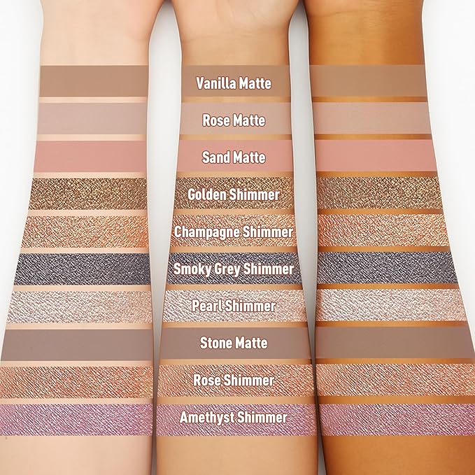 FV Cream Shimmer Eyeshadow Stick，Long Lasting & Waterproof, Multi-Use & High Pigment Eyeshadow Makeup Stick, Champagne Shimmer