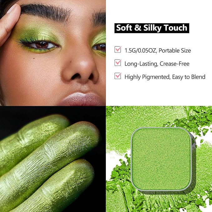 3-Color Eyeshadow Combo Pack – Matte & Shimmer Neutral Shades,Powder, Highly Pigmented, Long-Lasting, Refills Pans for Custom Magnetic Palette