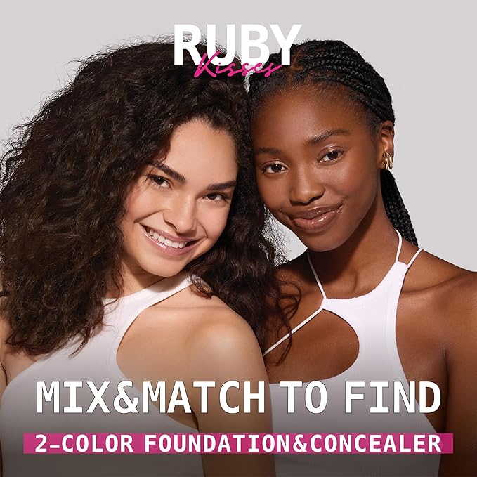 Ruby Kisses 3D Face Creator Cream Foundation & Concealer, 12 Hours Long Lasting, Medium to Full Coverage, Non-Greasy, Ideal for Makeup & Contour Palette (Level 7)