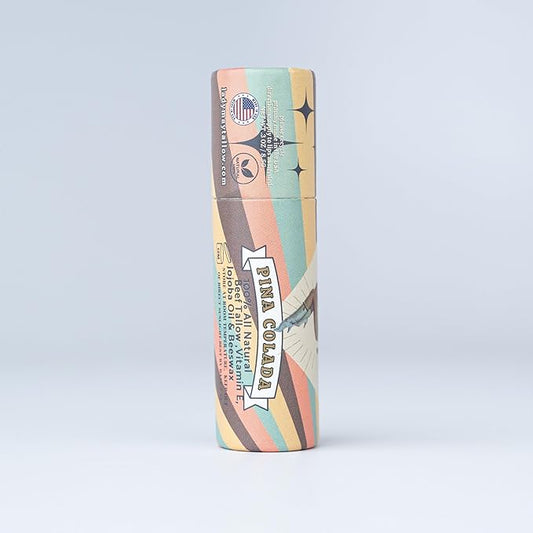 Beef Tallow Lip Balm - All Natural Beef Tallow Balm Made with Beeswax, Jojoba Oil & Vitamin E for Lip Repair and Hydration - Nothing Artificial, USA Made (Pina Colada)