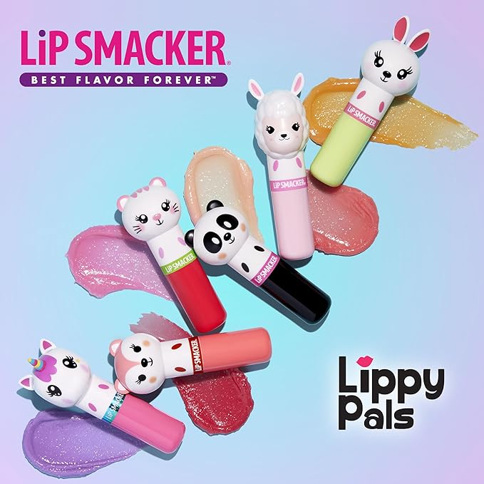 Lip Smacker Lippy Pals Unicorn, Flavored Moisturizing & Smoothing Soft Shine Lip Balm, Hydrating & Protecting Fun Tasty Flavors, Cruelty-Free & Vegan - Unicorn Magic